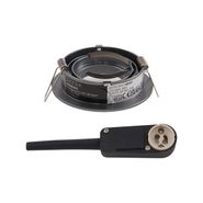 Set-of-6-Modern-Recessed-Spotlights-Gunmetal-GU10-50mm-Round-Tiltable---Rondoo