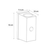 Lampada-da-parete-nera-con-sensore-a-4-livelli-magnetica-incl.-LED-ricaricabile---Baleno
