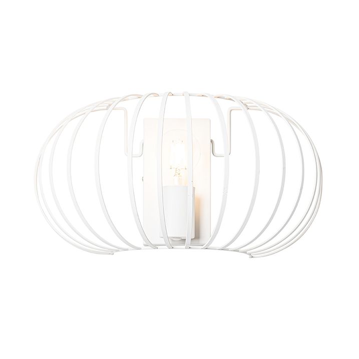 Dizaino sieninė lempa balta 39 cm - Johanna