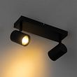 Plafon-moderno-preto-2-luzes-ajustável-retangular---Jeana