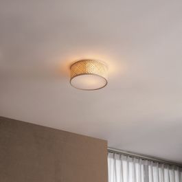 Lampada da soffitto in bambù orientale naturale 30 cm - Tremmo