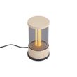 Tischleuchte-für-Aussenbereich-beige-wiederaufladbar-inkl.-Ladestation-IP65---Grill