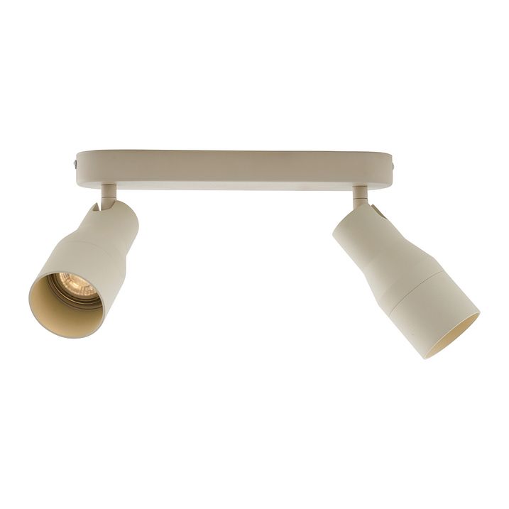 Spoturi rotunde de tavan bej GU10 50mm 2 lumini - Stanley