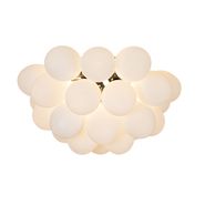 Plafón-inteligente-negro-con-cristal-opalino-6-luces-incl.-Zigbee-G9---Uvas