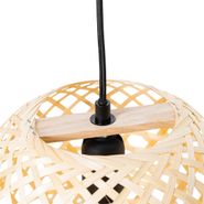 Orijentalna-viseća-lampa-crna-sa-bambusom---Rayan