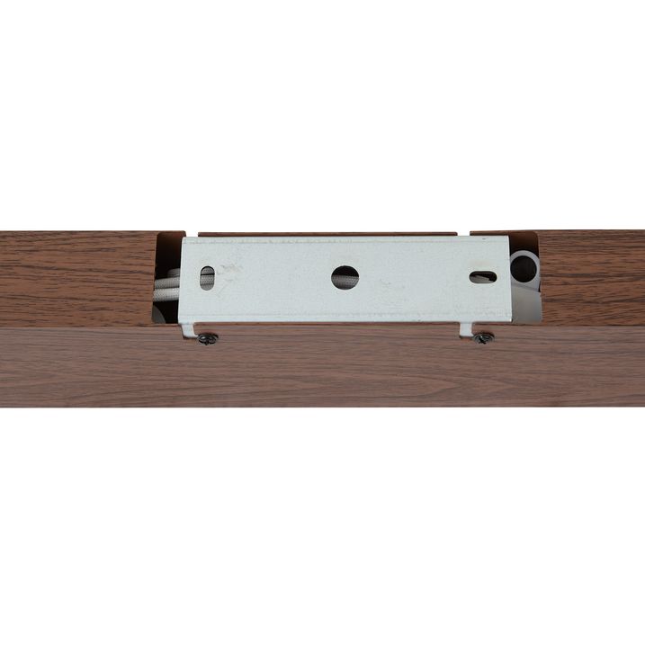 Moderne taklampe valnøttfarget tre inkl. LED 3-trinns dimbar 2700-4000K med dip-bryter - Keane