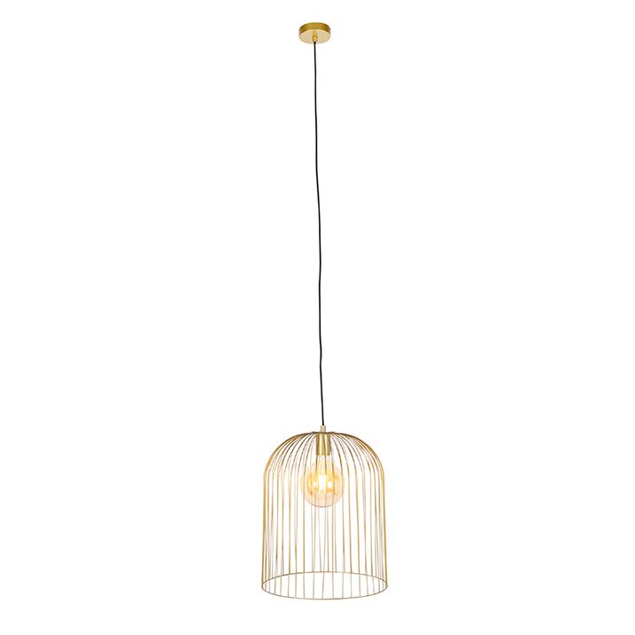 Dizajnerska viseća lampa zlatna - Wire Knock
