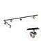 Modern railsysteem met 5 zwarte spots 1-fase 300 cm - Iconic Jeany