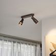 Spot-encastré-rond-bronze-foncé-GU10-50-mm-2-lumières---Stanley