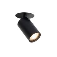 Set-van-6-moderne-inbouwspots-zwart-GU10-50mm---Chels