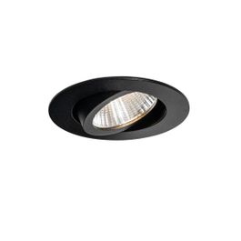 Infälld spotlight svart 6,8 cm inkl. LED 545 lm dimbar IP65 - Gaius