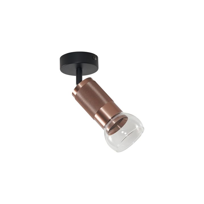Foco de techo moderno bronce oscuro ajustable - Veerle