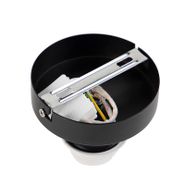 Plafoniera-con-paralume-in-velluto-blu-con-oro-20-cm---Combi-nero