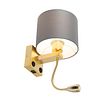 Art-Deco-sienas-lampa-zelta-krāsā-ar-USB-un-pelēku-abažūru---Brescia