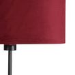 Gulvlampe-sort-med-rød-fløyelslampeskjerm-med-gull-35-cm---Parte