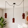 Retro-rippvalgusti-punane-mustaga-3-valgustiga---Monti