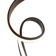 Lampada-da-terra-di-design-nera-con-LED-e-dimmer---Twisted