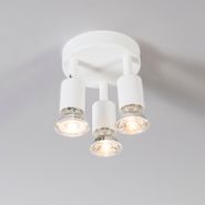 Spotlight-modern-alb,-reglabil,-rotund,-cu-3-lumini---Jeany