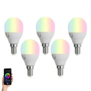 5er-Set-smarte-E14-dimmbare-LED-Lampen-G45-Opal-4,9W-470-lm-2700-6500K