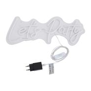 Neon-zidna-lampa-bijela-sa-LED---Let's-Party