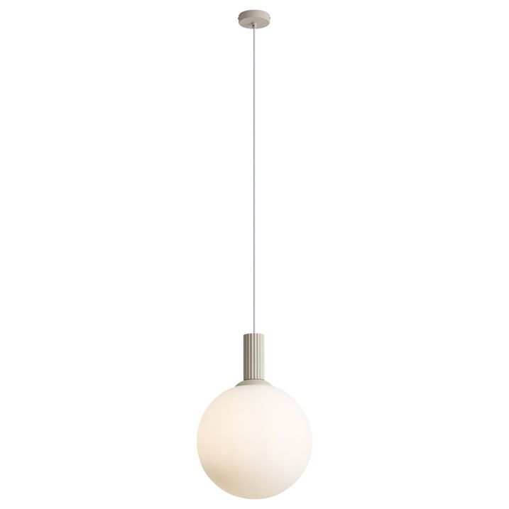 Skandinavska viseća lampa bež sa opalnim staklom - Polly