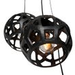 Suspension-industrielle-noire-ronde-3-lumières---Bobby