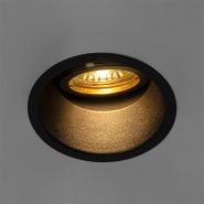 Spotlight-modern-îngropat-negru-cu-auriu-rotativ-și-înclinabil---Alloy