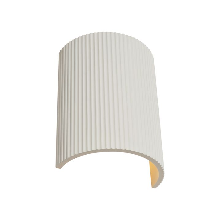 Lampada da parete scandinava beige ovale - Plaster
