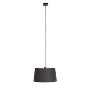 Hanglamp-met-katoenen-kap-zwart-met-goud-40-cm---Combi
