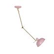 Retro-loftslampe-pink-med-bronze---Milou