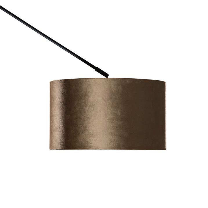 Ripatslamp must pronksist sametvarjundiga 35cm - Blitz
