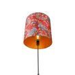 Vloerlamp-zwart-kap-pauw-dessin-rood-40-cm---Parte