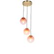 Art-Deco-viseća-lampa-mesing-45-cm-3-svetla-roze---Pallon
