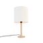 Rustikální-stolní-lampa-dřevěná-s-bílým-stínítkem---Mels