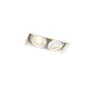 Set-od-3-ugradne-tačke-bijele-GU10-nagibne-bez-okvira-2-svjetla---Oneon