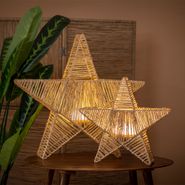 Julegulvlampe-Brun-40cm-inkl.-LED-IP54-Oppladbar---Sisine