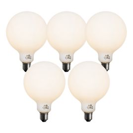 5er-Set E27 Dimmbare LED-Glühbirnen Opal G125 5W 450 lm 3000K