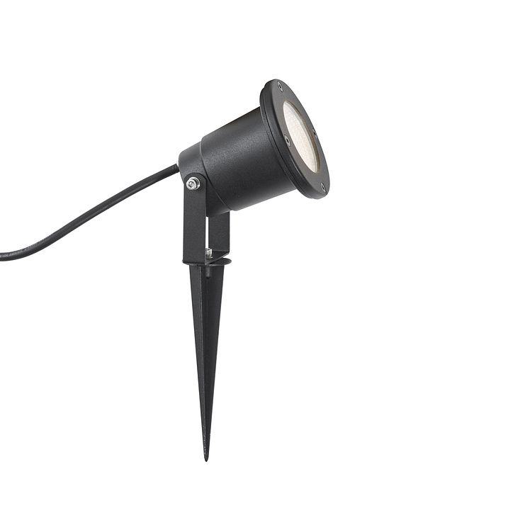 Moderner Gartenstrahler schwarz inkl. LED verstellbar mit Kabel und Stecker 250cm IP65 - Basic