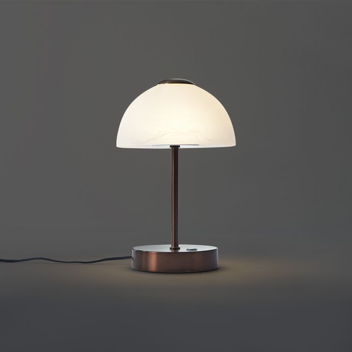 Lampe de table design bronze foncé avec LED à intensité variable - Joya
