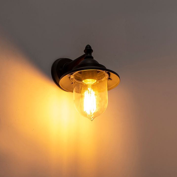 Lampada da parete per esterni romantica grigio scuro - Oxford
