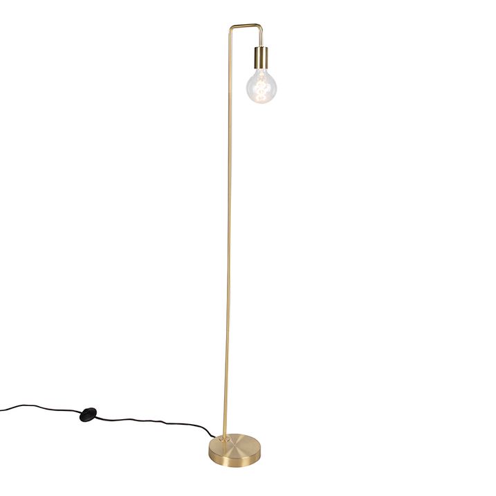 Moderná stojaca lampa mosadz - Facil