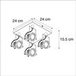 Industrieller-Strahler-Stahl-4-Licht-dreh--und-schwenkbar---Suplux