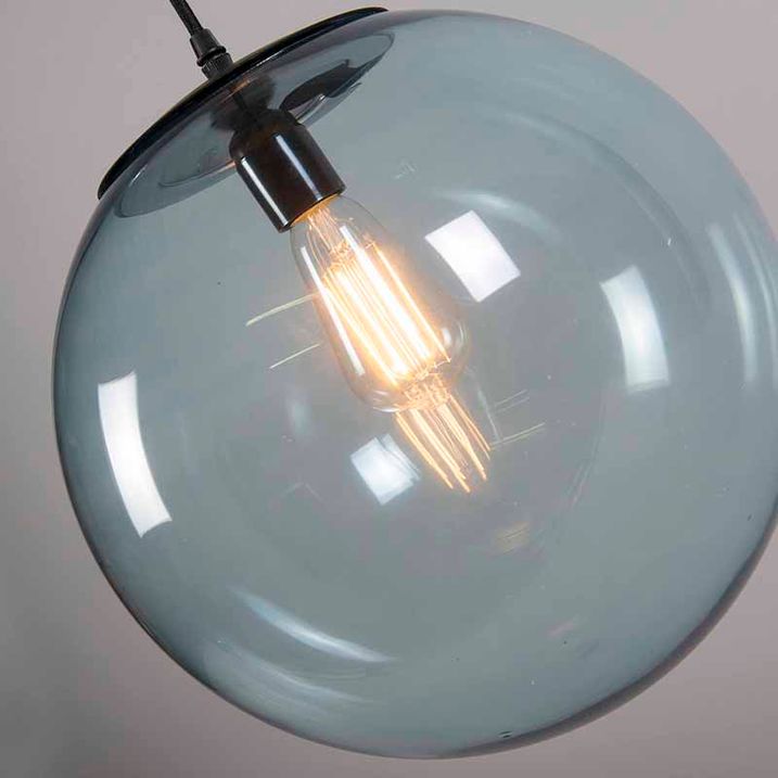 Závěsné svítidlo v art deco stylu šedé 35 cm - Pallon