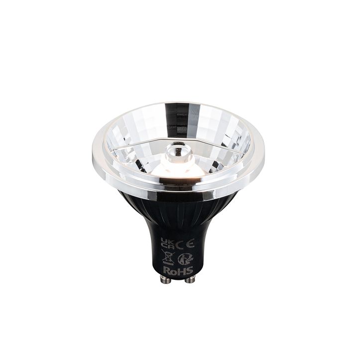 Pametni ugradni reflektor crni bez okvira 2-svetla uklj. 2 Wifi GU10 70mm - Oneon