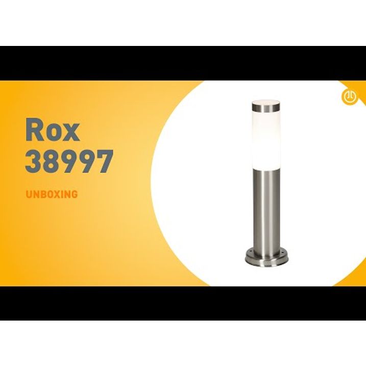 Candeeiro de poste exterior moderno em aço 45 cm IP44 - Rox