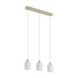 Scandinavian-Pendant-Lamp-Beige-with-White-Glass-3-Lights---Wisp