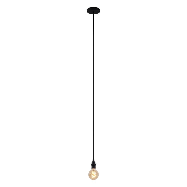 Candeeiro de teto exterior preto IP44 - Cava