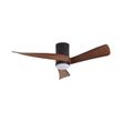 Plafondventilator-zwart-met-walnoot-hout-print-132cm-incl.-LED-dimbaar-met-afstandsbediening---Twist