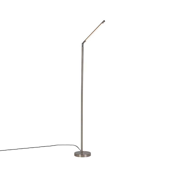 Candeeiro de pé moderno em aço com LED - Berdien