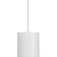 Lampă-suspendată-de-design-albă,-inclusiv-adaptor-pentru-șină-trifazată---Tubo-trifazat